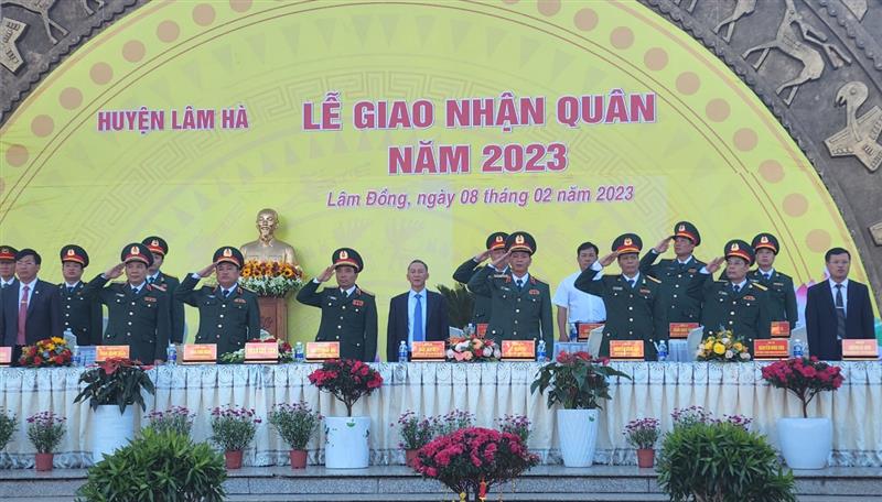 Đại biểu dự Lễ giao nhân quân năm 2023