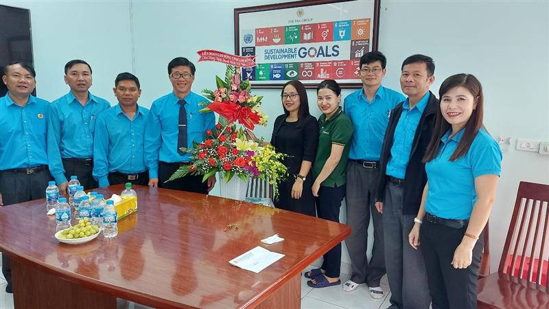 Liên đoàn Lao động tỉnh và huyện thường xuyên quan tâm, nắm bắt tình hình hoạt động công đoàn tại các công đoàn cơ sở doanh nghiệp ngoài Nhà nước