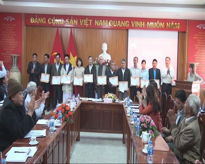 Hội nghị lần thứ 12 khóa VI nhiệm kỳ 2014-2019 Ủy ban MTTQ Việt Nam huyện Lâm Hà