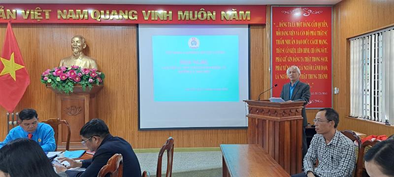 Đồng chí Phạm Văn Được phát biểu chỉ đạo Hội nghị