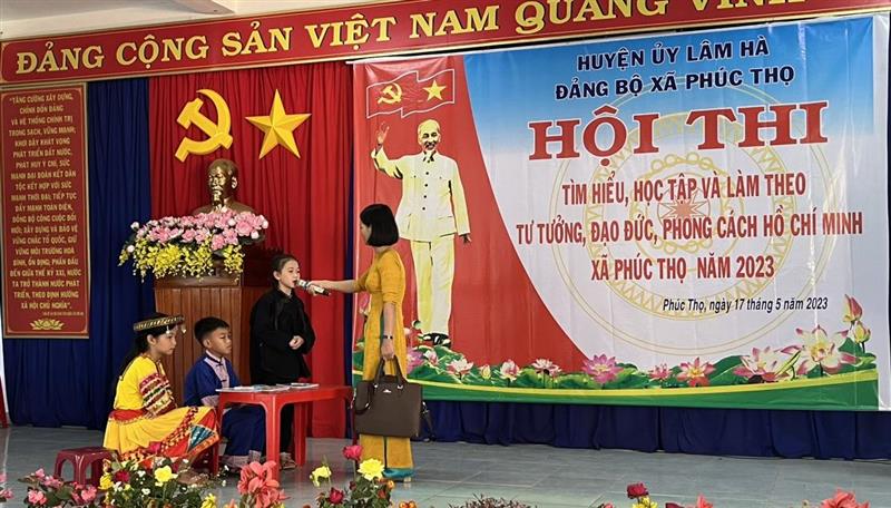 Đảng bộ xã Phúc Thọ tổ chức Hội thi Tìm hiểu, học tập và làm theo tư tưởng, đạo đức, phong cách Hồ Chí Minh năm 2023