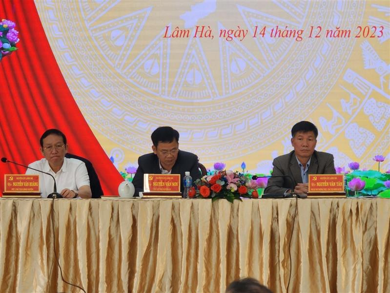Thường trực Huyện ủy Lâm Hà chủ trì hội nghị