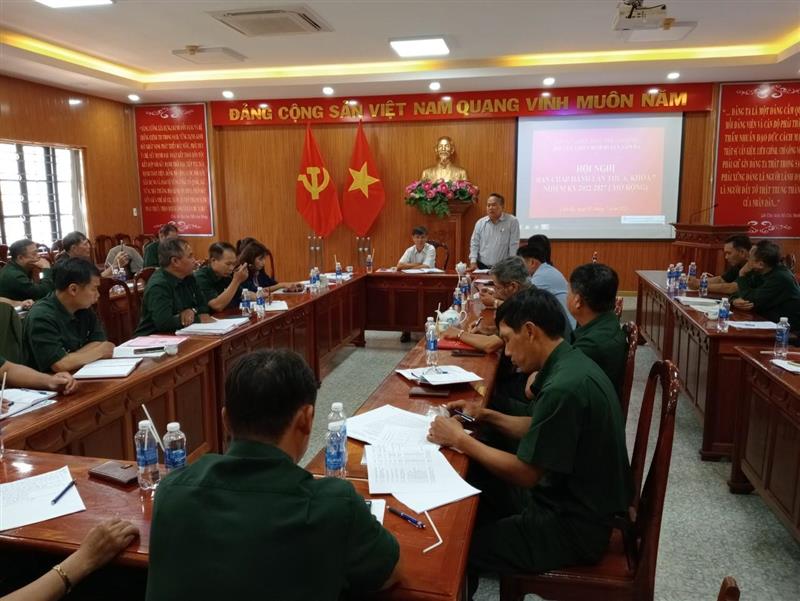 Hội Cựu Chiến binh huyện tổ chức Hội nghị tổng kết 20 năm triển khai thực hiện Nghị quyết số 09-NQ/TW