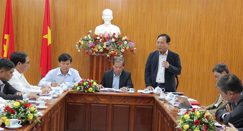 Lãnh đạo Tỉnh ủy, UBND tỉnh làm việc về tình hình phát triển KT - XH huyện Lâm Hà